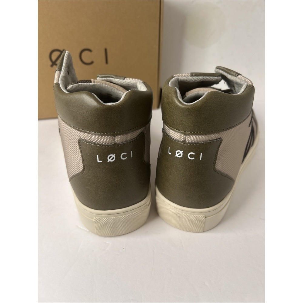 LOCI‎ VEGAN ELEVEN TRAINER Green KHAKI EU43 US W11 M10 NEW IN BOX - Picture 4 of 10